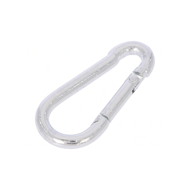 Carabină din oțel zincat pentru cabluri, lungime 40mm, diametru 4mm | Electronic-mag.ro | Componente Electronice Carabină din oțel zincat pentru cabluri, lungime 40mm, diametru 4mm | Electronic-mag.ro | Componente Electronice
