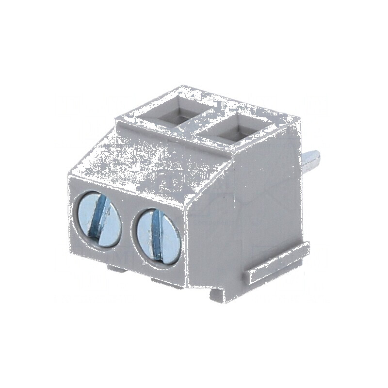 Regletă de conexiuni pentru PCB 90° cu 2 piste, 3,5mm, 10A | Electronic-mag.ro | Componente Electronice
