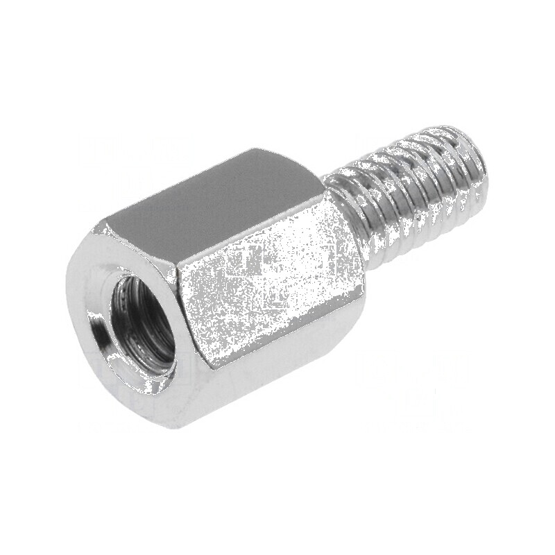 Piuliță distanțieră filetată 8mm M4 intern și extern | Electronic-mag.ro | Componente Electronice