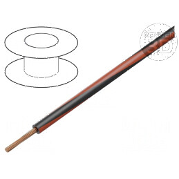 Cablu H05V-K LgY litat cu 0,35mm2 PVC negru-roșu 300V 500V pentru instalații electrice | Electronic-mag.ro | Componente Electron