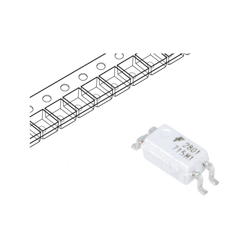 Optocuplor SMD 4pin 3,75kV Mini-flat cu 1 ieșire tranzistor | Electronic-mag.ro | Componente Electronice