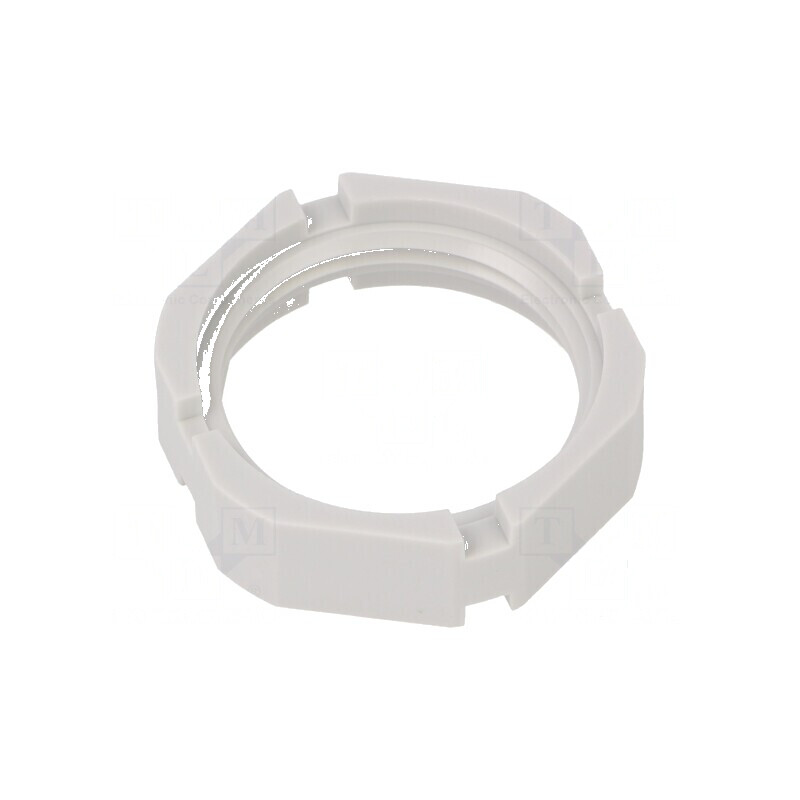 Piuliță M25 din poliamidă 30mm gri pentru temperaturi -40÷100°C, filet metric GM-KS | Electronic-mag.ro | Componente Electronice Piuliță M25 din poliamidă 30mm gri pentru temperaturi -40÷100°C, filet metric GM-KS | Electronic-mag.ro | Componente Electronice