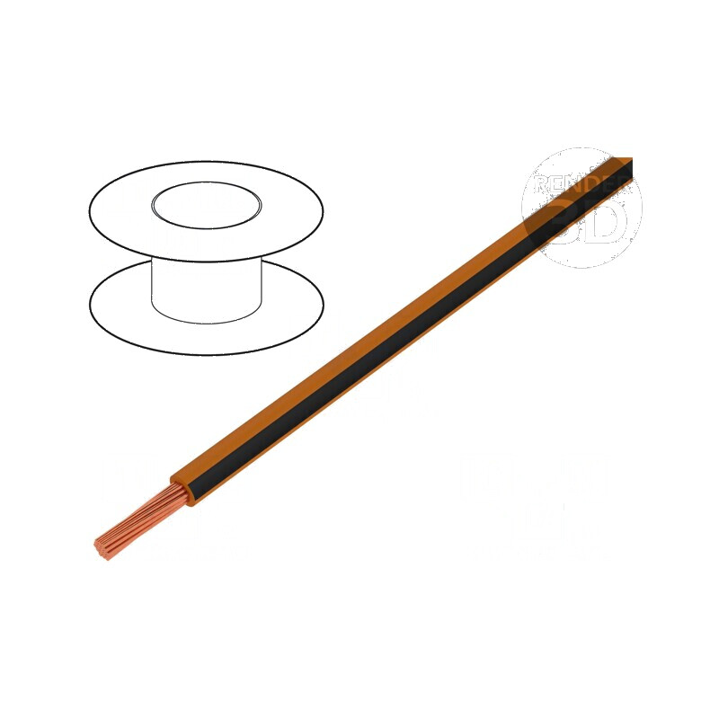 Cablu H05V-K LgY cu fir de cupru 0,35mm2 PVC portocaliu-negru - 200m | Electronic-mag.ro | Componente Electronice Cablu H05V-K LgY cu fir de cupru 0,35mm2 PVC portocaliu-negru - 200m | Electronic-mag.ro | Componente Electronice