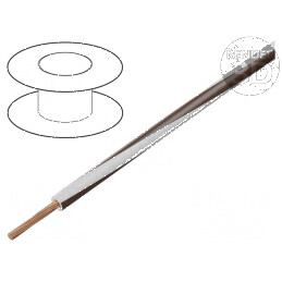 Cablu electric H05V-K 0,35mm2 PVC alb-maro pentru tensiune 300V/500V | Electronic-mag.ro | Componente Electronice