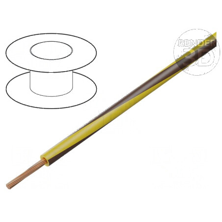 Cablu H05V-K LgY 0,35mm2 PVC galben-maro 300V/500V | Electronic-mag.ro | Componente Electronice
