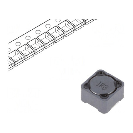 Inductor SMD 1,8uH 8,5A 11mΩ ±20% 12x12x8mm, temperatură de funcționare -40÷125°C | Electronic-mag.ro | Componente Electronice