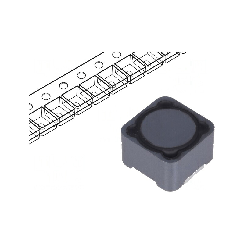 Inductor SMD 2,7uH 8A 12mΩ ±20% 12x12x8mm pentru temperaturi -40 până la 125°C | Electronic-mag.ro | Componente Electronice
