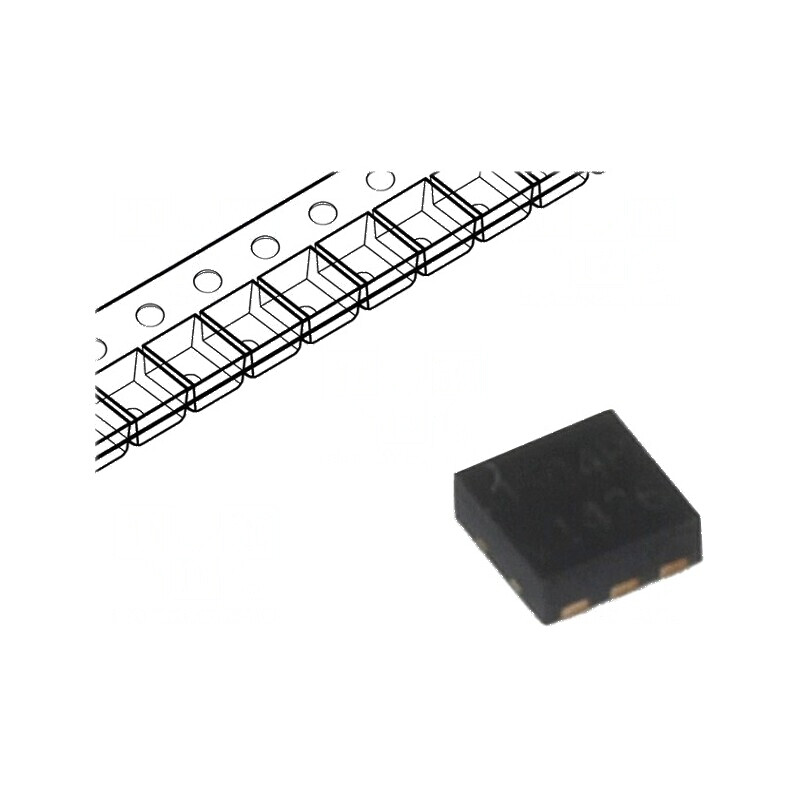 Diodă TVS rețea unidirecțională 6V 6A 150W SLP1616P6 Ch: 4 | Electronic-mag.ro | Componente Electronice