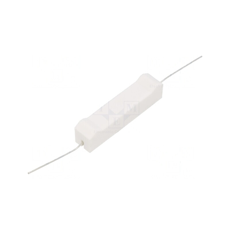 Rezistor bobinat cu ciment THT 100mΩ 10W ±5% dimensiuni 10x9x49mm | Electronic-mag.ro | Componente Electronice