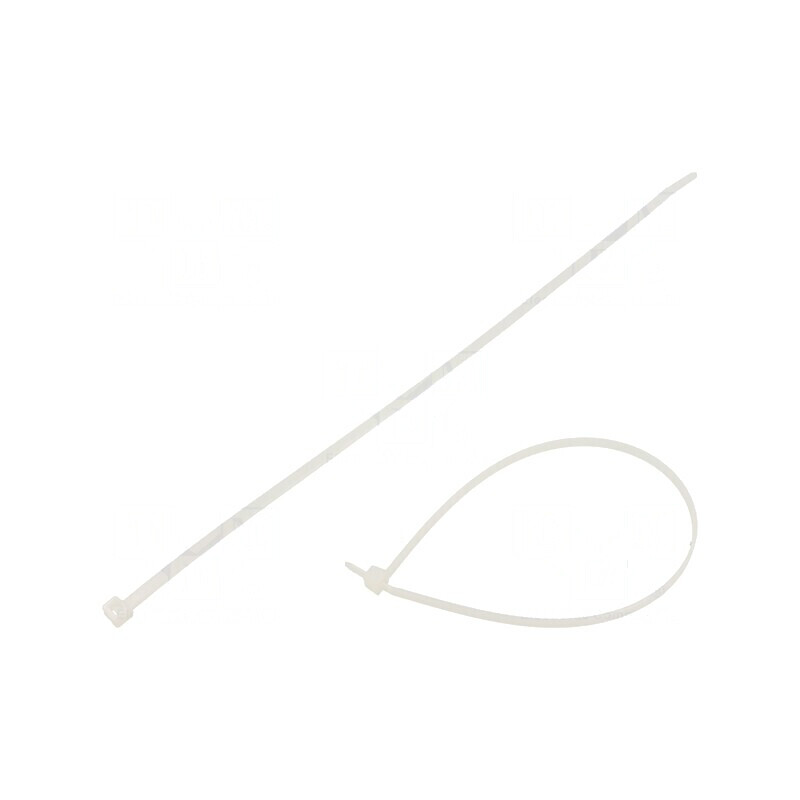 Colier de strângere poliamidă naturală 300mm, lățime 4,6mm, rezistență 225N | Electronic-mag.ro | Componente Electronice