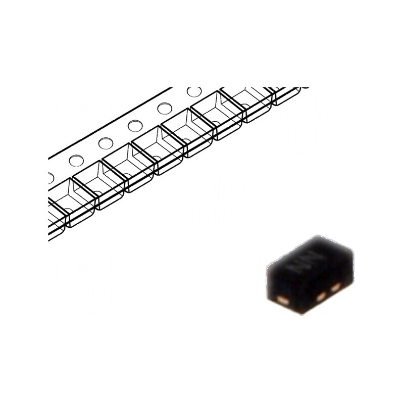 Diodă TVS 200W 6V 16A unidirecțională SLP1006P2 pe rolă, bandă - protecție împotriva supratensiunii | Electronic-mag.ro | Compon