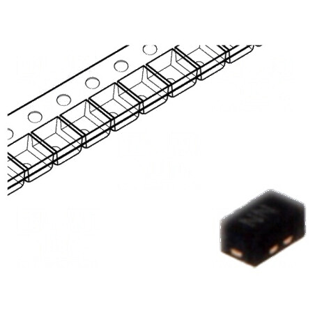Diodă TVS 200W 6V 16A unidirecțională SLP1006P2 pe rolă, bandă - protecție împotriva supratensiunii | Electronic-mag.ro | Compon