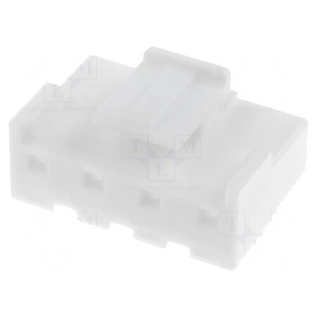 Conector cablu-placă mufă mamă 5mm PIN 4 albă pentru conexiuni electrice | Electronic-mag.ro | Componente Electronice
