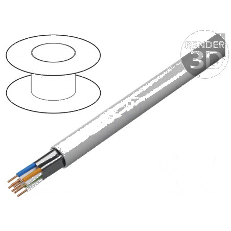 Cablu F/UTP 4x2x24AWG 5e CCA PVC gri 100m Ø5,7mm - Sârmă de rețea de calitate superioară | Electronic-mag.ro | Componente Electr