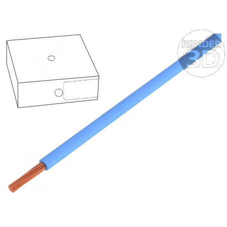 Cablu electric H07V-K litat cu secțiune de 1,5mm2, PVC albastru, 450V/750V, Clasa 5 | Electronic-mag.ro | Componente Electronice