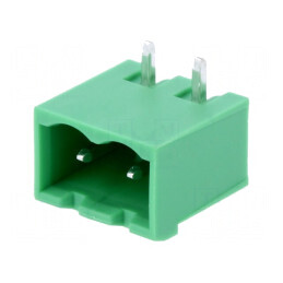 Regletă de conexiuni deconectabilă 5,08mm cu 2 socluri tată pentru cabluri electrice | Electronic-mag.ro | Componente Electronic