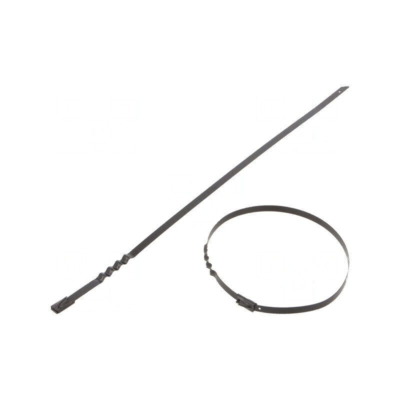 Colier de strângere oțel inoxidabil AISI 304, dimensiuni L: 260mm, W: 4,6mm | Electronic-mag.ro | Componente Electronice