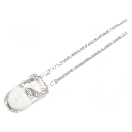 Fototranzistor 5mm cu lungime de undă maximă 850nm, 70V, unghi de 20° și lentilă transparentă | Electronic-mag.ro | Componente E