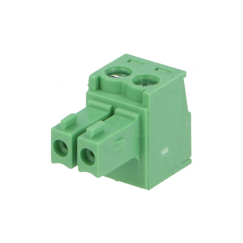 Regletă de conexiuni deconectabilă 3,5mm cu 2 piste drept mufe | Electronic-mag.ro | Componente Electronice