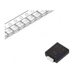 Diodă TVS 3kW 133-148V 15,5A unidirecţională ±5% SMC pentru protecție împotriva supratensiunii | Electronic-mag.ro | Componente 