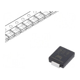 Diodă TVS 3kW 64,4V-71,5V 32A unidirecțională ±5% SMC pentru protecție circuit. | Electronic-mag.ro | Componente Electronice