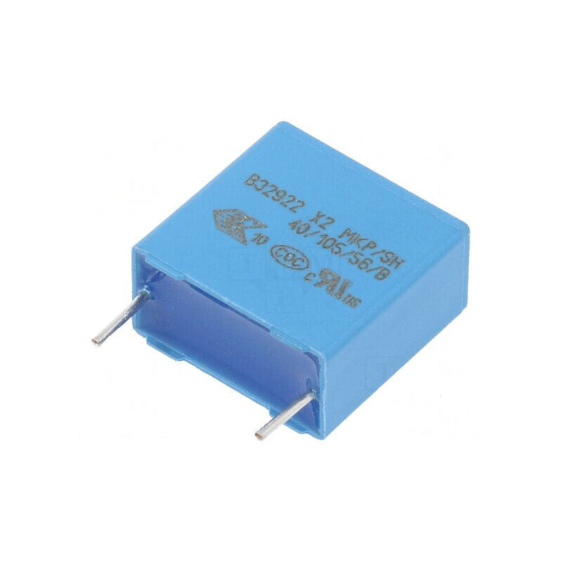 Condensator polipropilenă X2 470nF 18x17,5x9mm THT ±10% - componentă electronică | Electronic-mag.ro | Componente Electronice