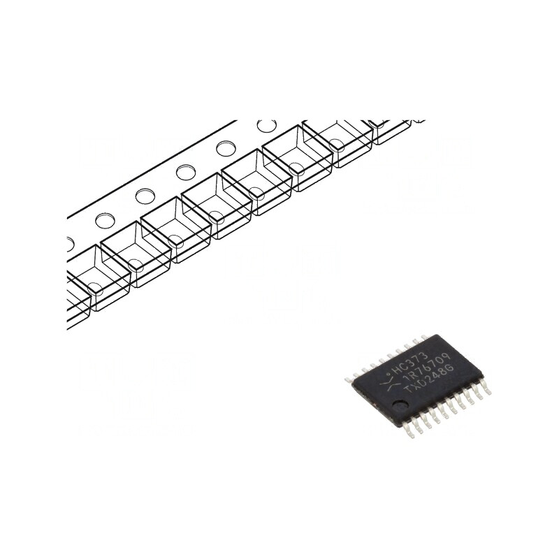 Clichet digital transparent IC D Ch 8 CMOS 2÷6VDC SMD HC | Electronic-mag.ro | Componente Electronice