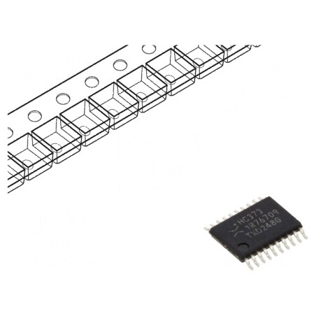 Clichet digital transparent IC D Ch 8 CMOS 2÷6VDC SMD HC | Electronic-mag.ro | Componente Electronice