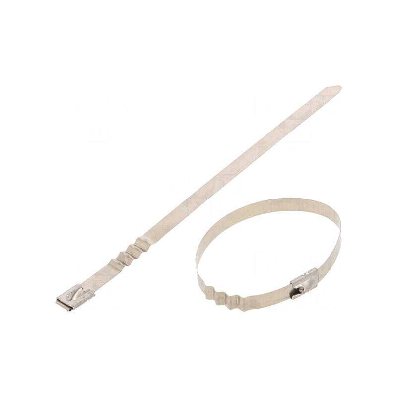 Colier de strângere din oțel inoxidabil AISI 304, dimensiuni L: 200mm, W: 7,9mm | Electronic-mag.ro | Componente Electronice