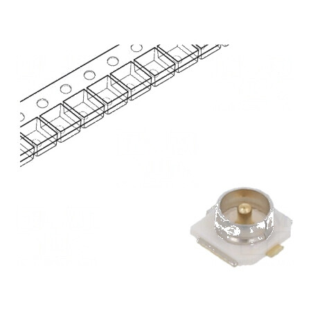Conector U.FL (IPX/AMC) 50Ω SMT tată tăiat din rolă - Soclu de înaltă calitate pentru aplicații RF | Electronic-mag.ro | Compone
