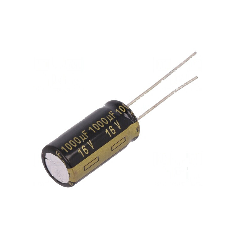 Condensator electrolitic low ESR THT 1000uF 16V 10x20mm | Electronic-mag.ro | Componente Electronice