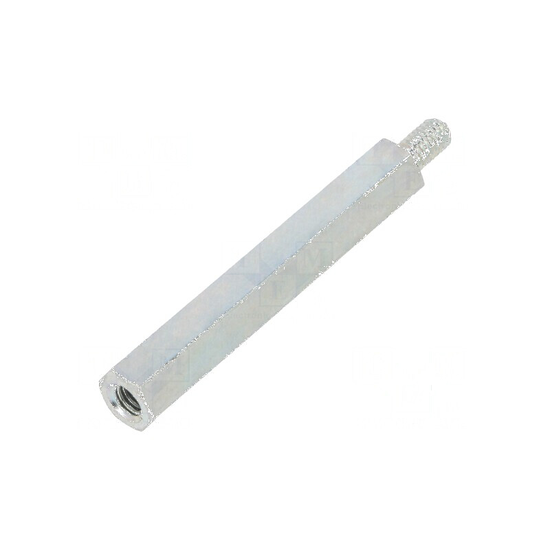 Piuliță distanțieră filetată M4, 45mm - Filet interior și exterior M4 | Electronic-mag.ro | Componente Electronice