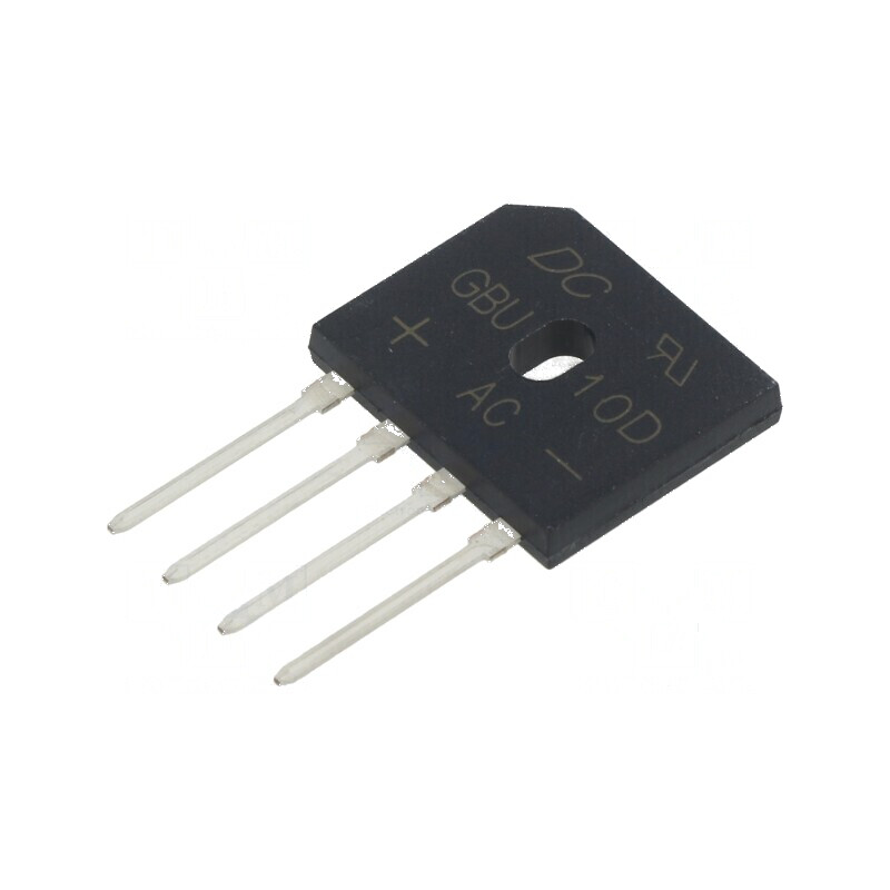 Punte redresoare monofazat Urmax 200V If 10A Ifsm 220A pentru aplicații electrice | Electronic-mag.ro | Componente Electronice