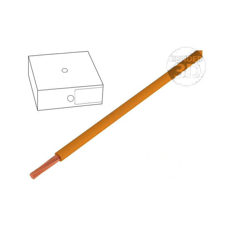Cablu H07V-K litat cu 1,5mm² PVC portocalie 450V/750V pentru instalații electrice | Electronic-mag.ro | Componente Electronice