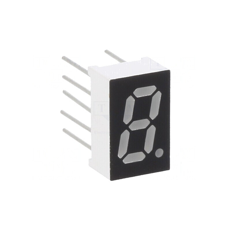 Afișaj LED 7 segmente 8mm 0,32 Nr.car: 1 roșie 100mcd - Indicator luminos pentru proiecte electronice | Electronic-mag.ro | Comp Afișaj LED 7 segmente 8mm 0,32 Nr.car: 1 roșie 100mcd - Indicator luminos pentru proiecte electronice | Electronic-mag.ro | Comp