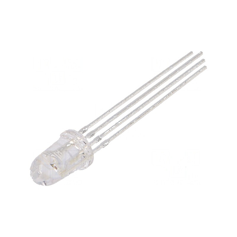 LED 5mm RGB 8° Convex, Nr. term: 4, Interval temperatură: -30÷85°C | Electronic-mag.ro | Componente Electronice