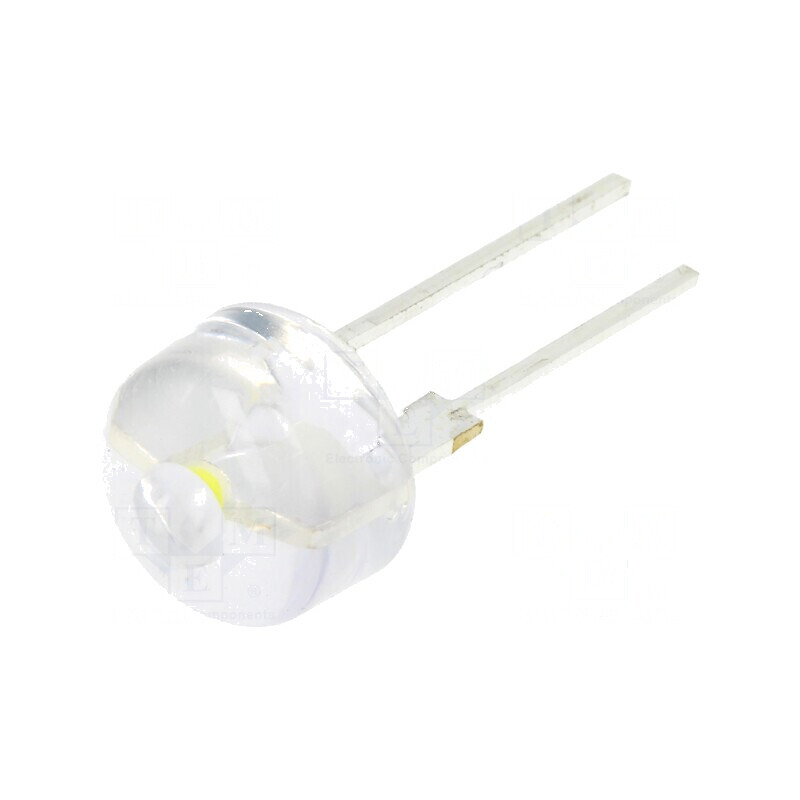 LED 10mm alb rece 90000mcd 17° convex - iluminare eficientă | Electronic-mag.ro | Componente Electronice