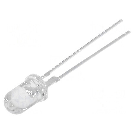 LED 5mm Alb Rece 75000mcd 15° Convex 3÷3,8VDC | Electronic-mag.ro | Componente Electronice