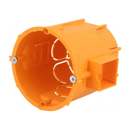 Carcasă doză electrică 60mm, adâncime 62mm, montaj în perete, IP30, PK60 lux | Electronic-mag.ro | Componente Electronice