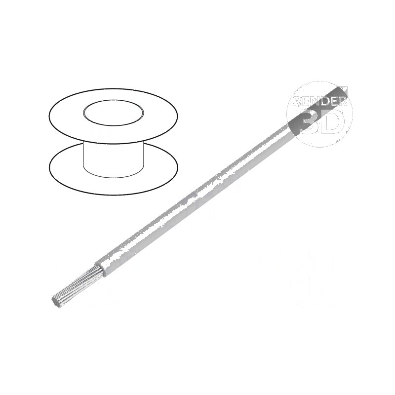 Cablu litat 1x26AWG 300V PVC gri Clasa 5 26AWG | Electronic-mag.ro | Componente Electronice