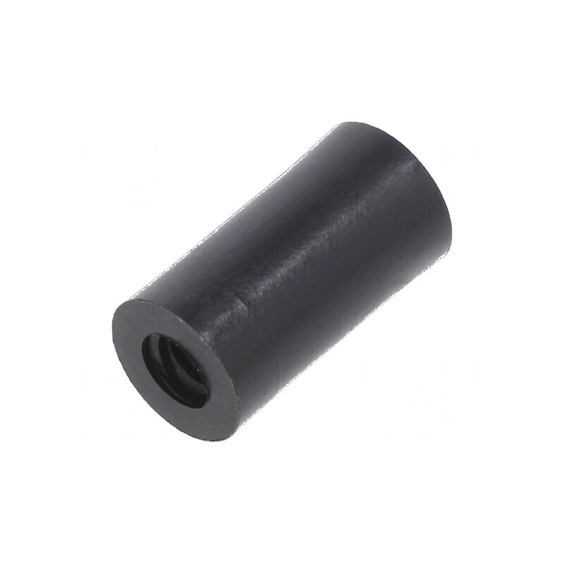 Manşon distanţier cilindric poliamidă M4 - 15mm lungime, 8mm diametru exterior | Electronic-mag.ro | Componente Electronice
