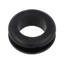 Manșon Øorif 22mm - Øorif 16mm Negru pentru Panouri cu Grosime Maximă de 4mm | Electronic-mag.ro | Componente Electronice