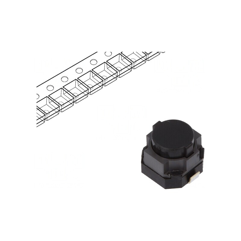 Microîntrerupător TACT SPST 0,05A/12VDC SMT Poz: 2 fără 1,6N | Electronic-mag.ro | Componente Electronice