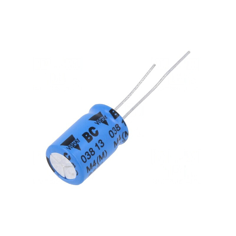 Condensator electrolitic THT 1mF 16VDC Ø10x16mm Raster 5mm | Electronic-mag.ro | Componente Electronice