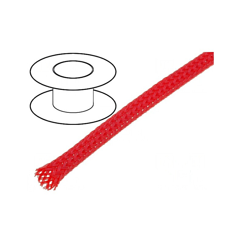 Împletitură poliester 100m Øtresă 3÷7nom.4mm roşie | Electronic-mag.ro | Componente Electronice