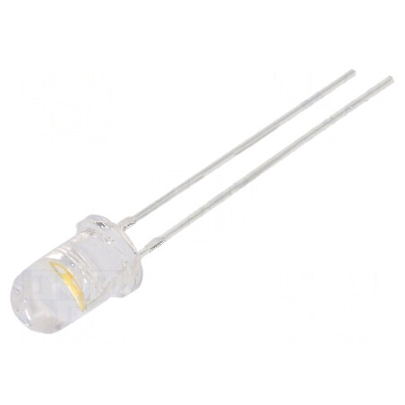 LED 5mm alb cald 14400÷18000mcd 85° cu parte frontală convexă | Electronic-mag.ro | Componente Electronice
