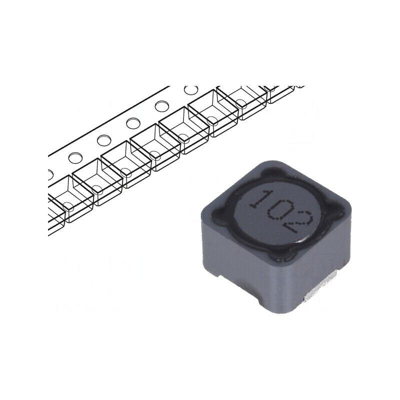 Inductor SMD 1mH 550mA 1,82Ω ±20% 12x12x8mm -40÷125°C | Electronic-mag.ro | Componente Electronice