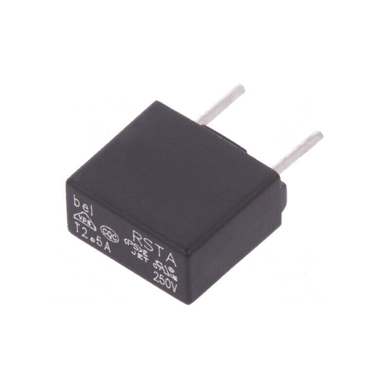Siguranţă întârziere 2,5A 250VAC 63VDC 8,4x4x7,8mm pentru protecţie electrică | Electronic-mag.ro | Componente Electronice