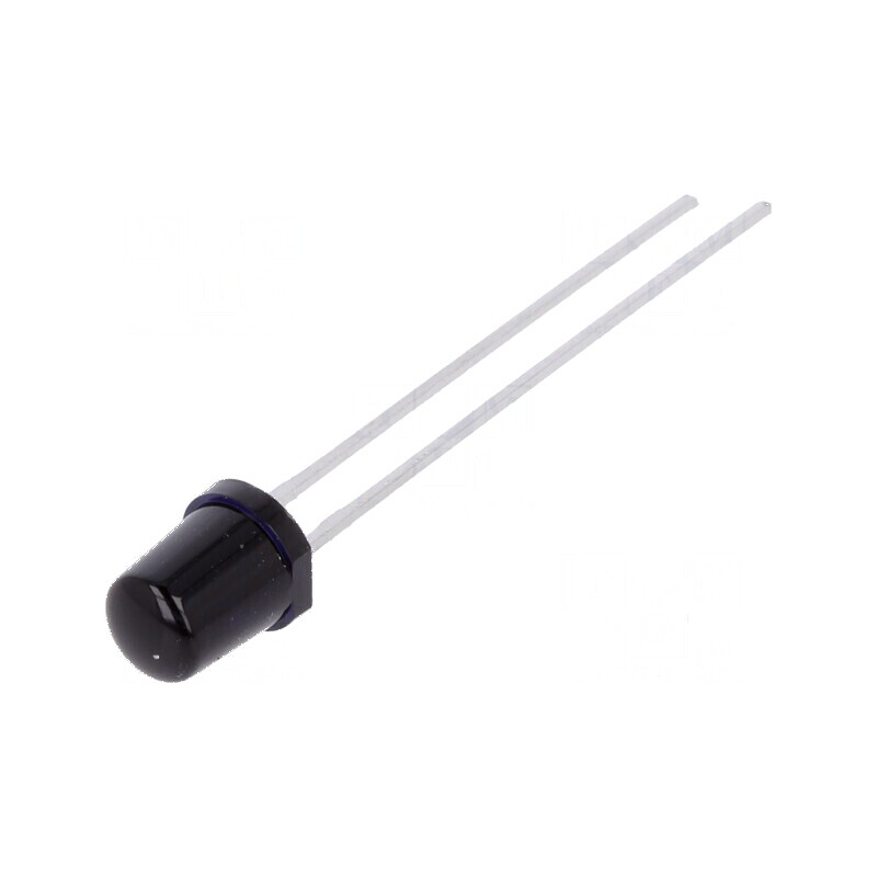 Emiţător IR 5mm 860nm 55mW 30° THT 100mA 1,5-2,4V - Negru | Electronic-mag.ro | Componente Electronice