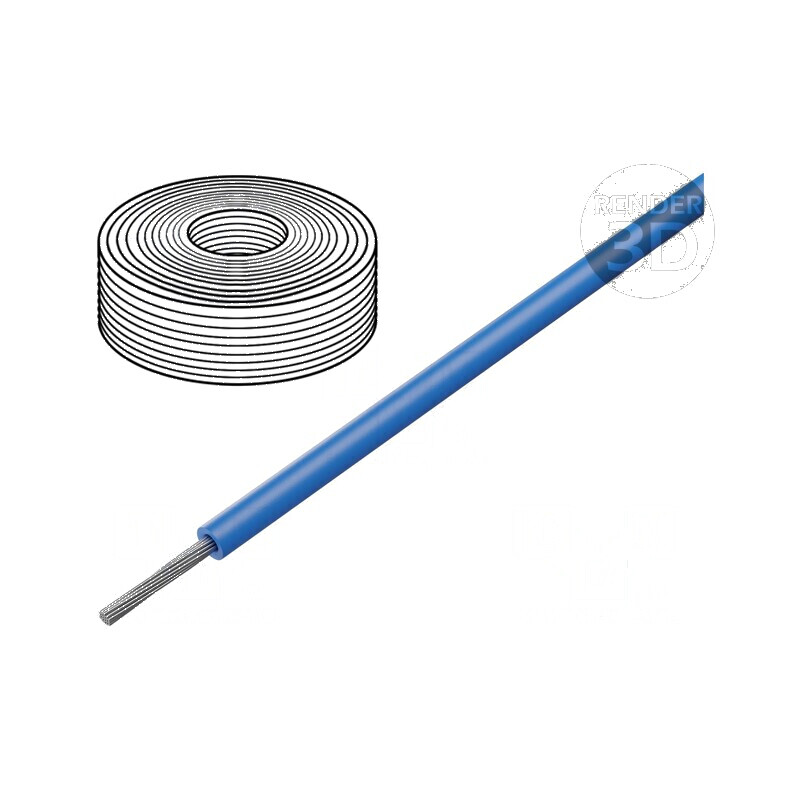 Cablu SiF 1x0,75mm² litat Cu LSZH, silicon albastru, rezistență temperatură -60° până la 180°C | Electronic-mag.ro | Componente Cablu SiF 1x0,75mm² litat Cu LSZH, silicon albastru, rezistență temperatură -60° până la 180°C | Electronic-mag.ro | Componente